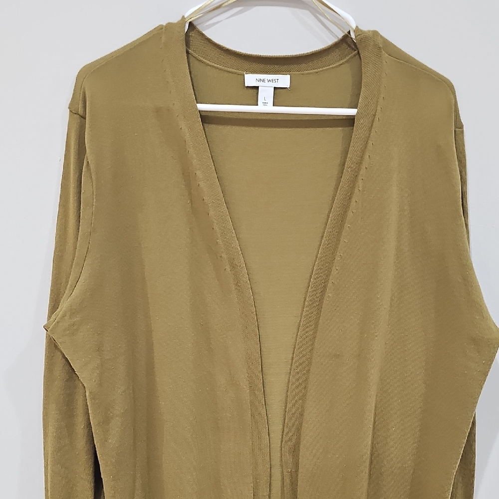 Nine West Olive Green Cardigan
